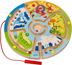 GOKI Holz-Magnetlabyrinth Zoo