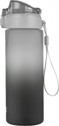 Trinkflasche OXY Click 600 ml Ombre schwarz/grau