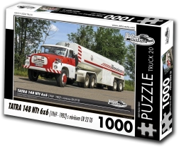 Retro-autos puzzle lkw tatra 148 ntt 6x6 mit anhänger – 1000 teile