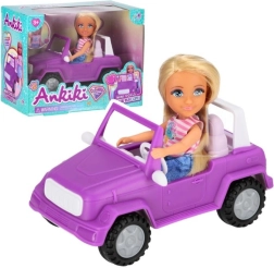 Püppchen im Cabrio 13 cm