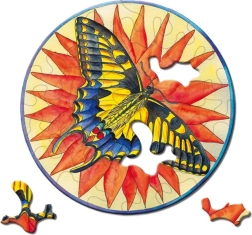Rundes Puzzle CURIOSI Picoli Schmetterling 33 Teile