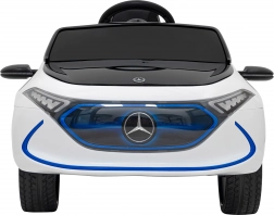 Elektrisches Kinderauto Mercedes‑Benz AMG EQA, weiß, mit Fernsteuerung und LED