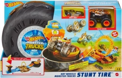 Hot Wheels Monster Trucks Stunt-Arena im Reifen – tragbares Set