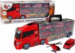 Set aus Feuerwehr-LKWs