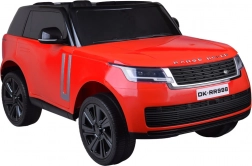 Elektrisches Kinderauto Range Rover 4x4 mit Display und Fernbedienung – Rot