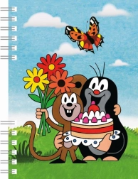 Notizbuch A6 mit Ringbindung - Maulwurf