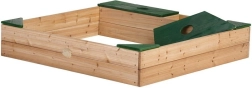 AXI Sandkasten aus Holz mit Stauraum und Plane