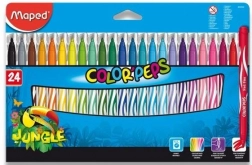Auswaschbare Filzstifte MAPED Color'Peps Jungle, 24 Stk.