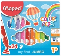 Filzstifte MAPED Color'Peps Early Age Jumbo, 24 Stk.