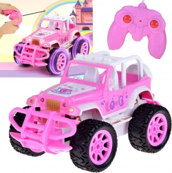 Rosa Geländewagen-RC-Auto für Mädchen mit Fernbedienung