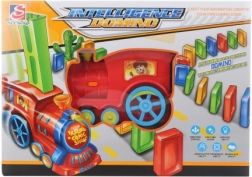 Bau-Dominozug mit Lichtern und Geräuschen