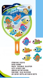 Tauchfische mit Kescher