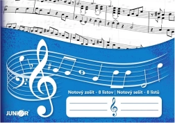 Notenheft Junior 8 Blatt