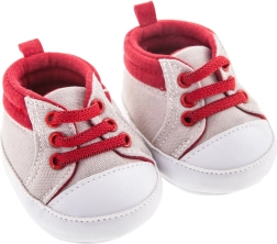 Schühchen für die Puppe – rote Sneakers