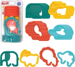 WOOPIE Hänge-Glieder für Babys – Tiermotive, 24 Stk.
