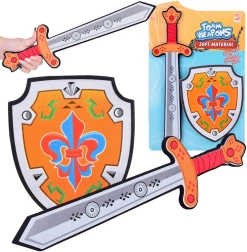 Schaumstoff-Ritterset: Schwert und Schild mit Lilie