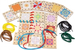 Bigjigs Toys Holz-Bilder zum Auffädeln