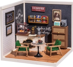 Robotime Mini-Café – DIY-Miniatur mit LED-Beleuchtung