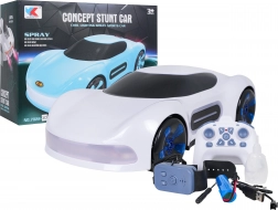 RC-Auto mit Raucheffekt und Steuerung per Fernbedienung und Uhr – weiß