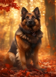 Diamant-Malerei Deutscher Schäferhund 30 × 40 cm