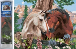 Diamantmalerei Pferdeharmonie 30 × 40 cm