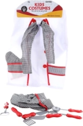 Kinder-Kochkostüm mit Kochgeschirr-Set