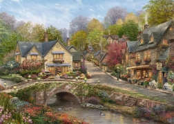 Schmidt Puzzle Sommer im Cobblestone Village 2000 Teile