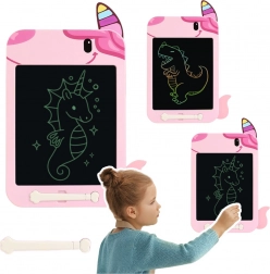 Pinke LCD-Zaubertafel Einhorn