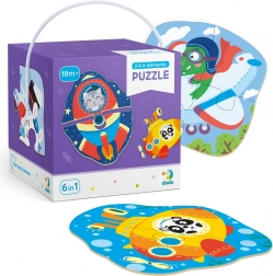 Puzzle mit 2–4 Teilen Transport – Konturpuzzle für Kinder DODO