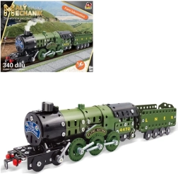 Kleiner Mechaniker – Dampflokomotive mit Kohletender Baukasten