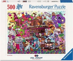 Ravensburger Puzzle USA Jigsaw Nationals: Süßer Spielplatz (500 Teile)