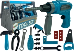Werkzeugkoffer-Set Säge Bohrmaschine Blau