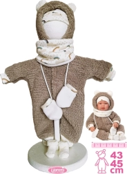 Llorens Outfit für Puppe New Born 43–45 cm, 5-teiliges Set