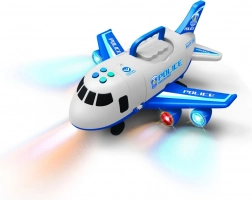 Polizeiflugzeug mit öffnendem Laderaum