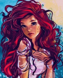 Norimpex Diamantmalerei Mädchen mit braunen Augen 30x40cm