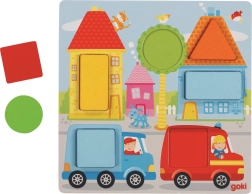 Goki Einlege-Spiel mit geometrischen Formen