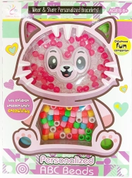Buntes Perlen-Set Katze