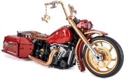 Bausatz rotes Motorrad 2111 Teile