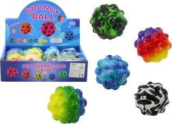 Bunter Noppenball 6,5 cm – hüpfendes und knetbares Anti-Stress-Spielzeug