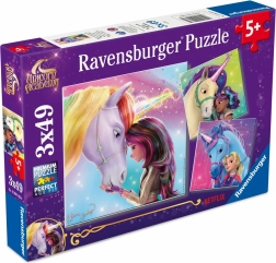Puzzle 3×49 Teile RAVENSBURGER – UNICORN ACADEMY (Einhorn-Akademie)