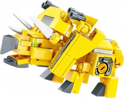 Qman Horn-Dinosaurier – transformierbares Konstruktionsset