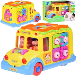 Fröhlicher interaktiver Bus für Kinder