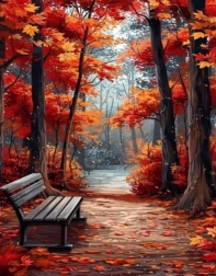 Norimpex diamant-malen – parkbank 30 × 40 cm