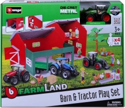 Bburago Bauernhof-Set mit Traktor