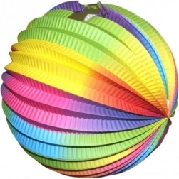 Lampion Kugel Regenbogen 25 cm
