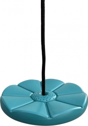 Schaukelnder Disk mit türkisfarbener Kunststoffoberfläche