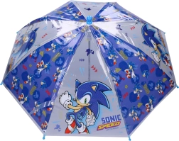 Transparenter Kinderregenschirm Sonic Rainy Days, blau