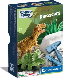 Clementoni Science & Play Mini-Set Dinosaurier