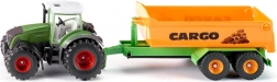 Siku Traktor Fendt 936 mit Hakenfahrgestell und kippbarer Mulde 1:50