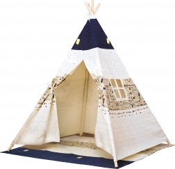 Bino Tipi beige-blau